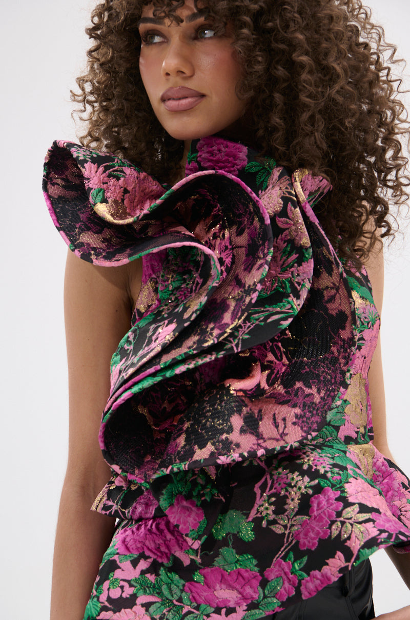 JULIETTE EXAGGERATED RUFFLE BLOUSE