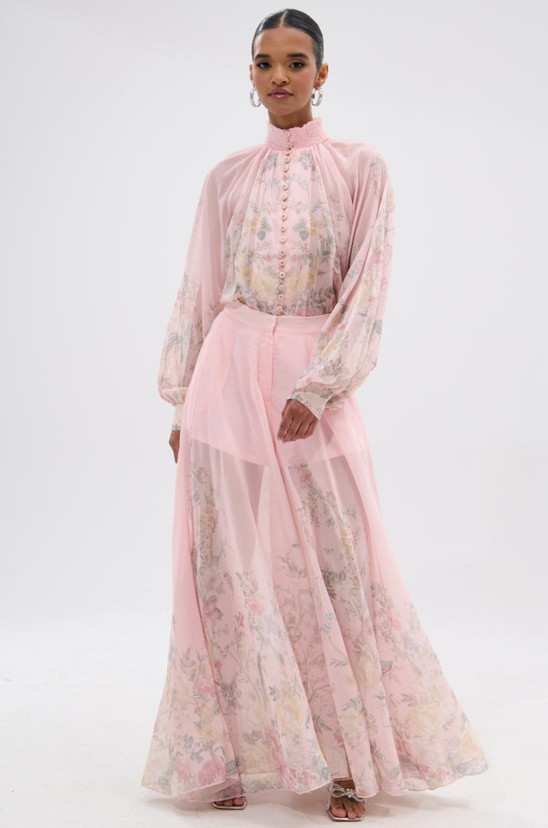 SIENNA FLORAL BUTTON DOWN BLOUSE