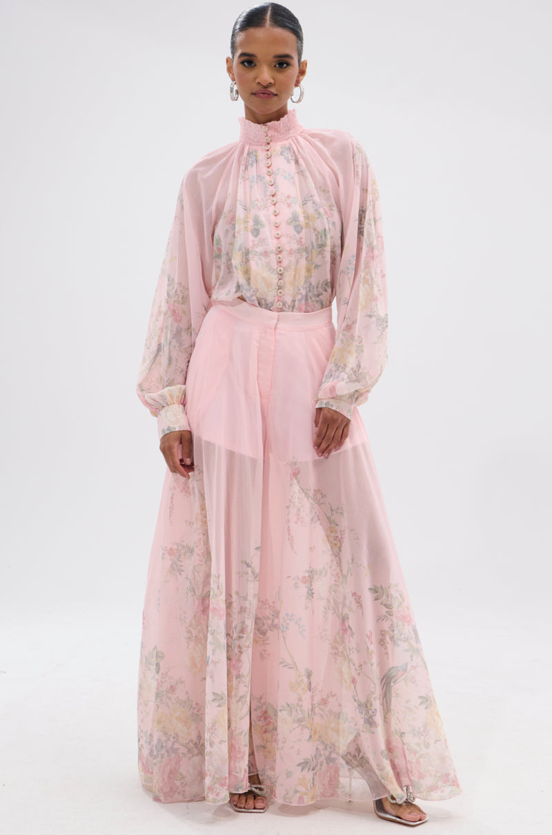 SIENNA FLORAL BUTTON DOWN BLOUSE