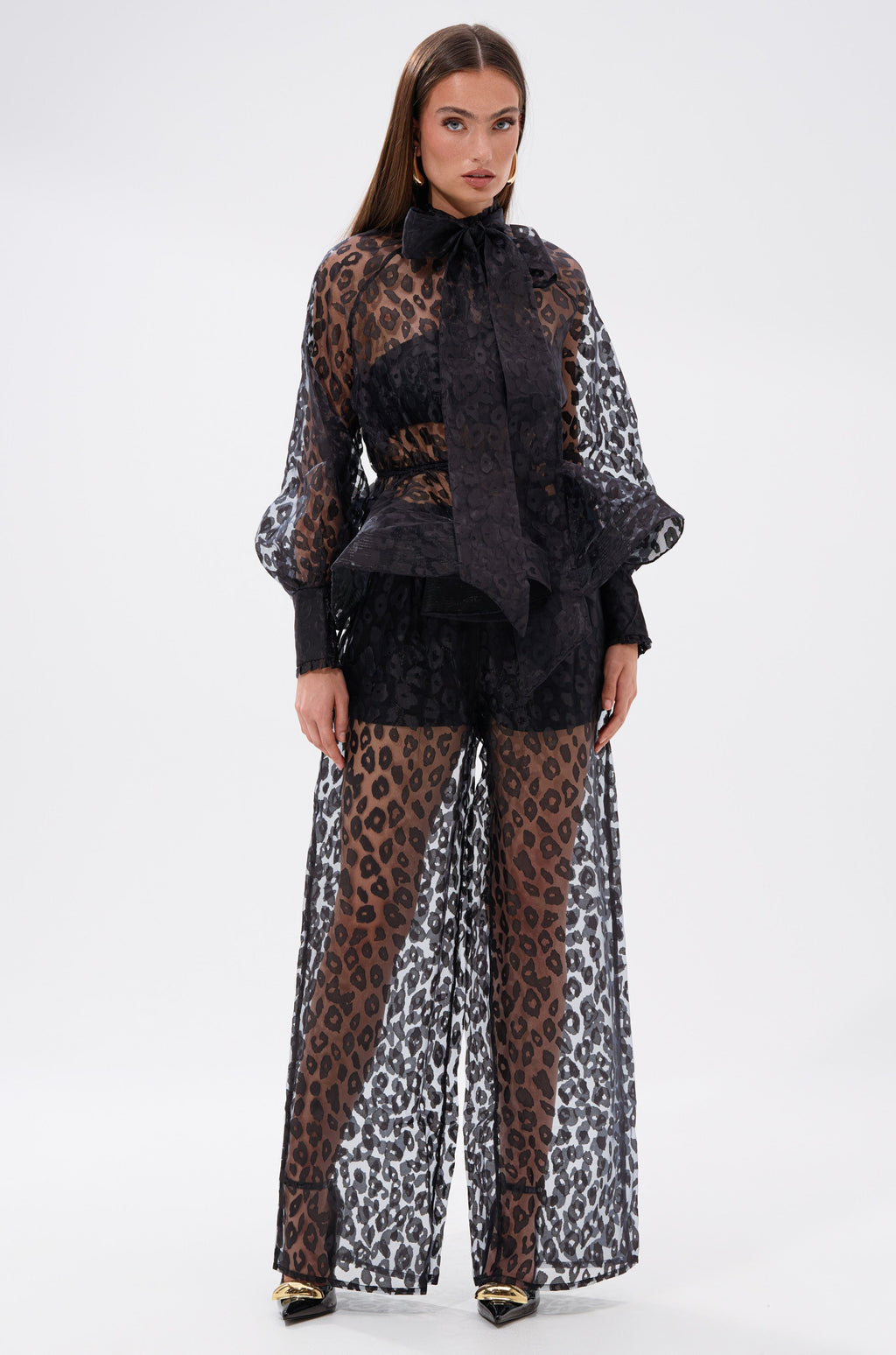 CHEETAH SISTA PALAZZO PANT