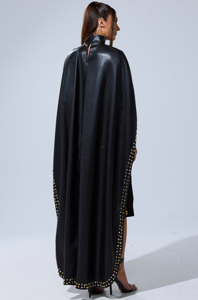 ALL ABOUT THE DROP TURTLENECK HIGH-LOW BLOUSE