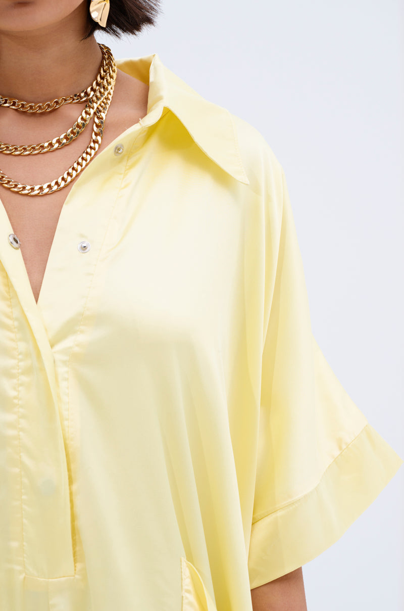 HAPPY HOUR SATIN JUMPSUIT IN YELLOW