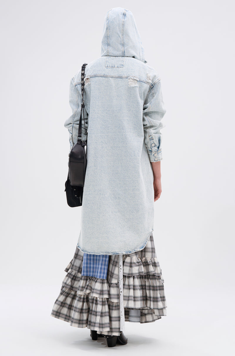 ZOEY HOODED DENIM JACKET
