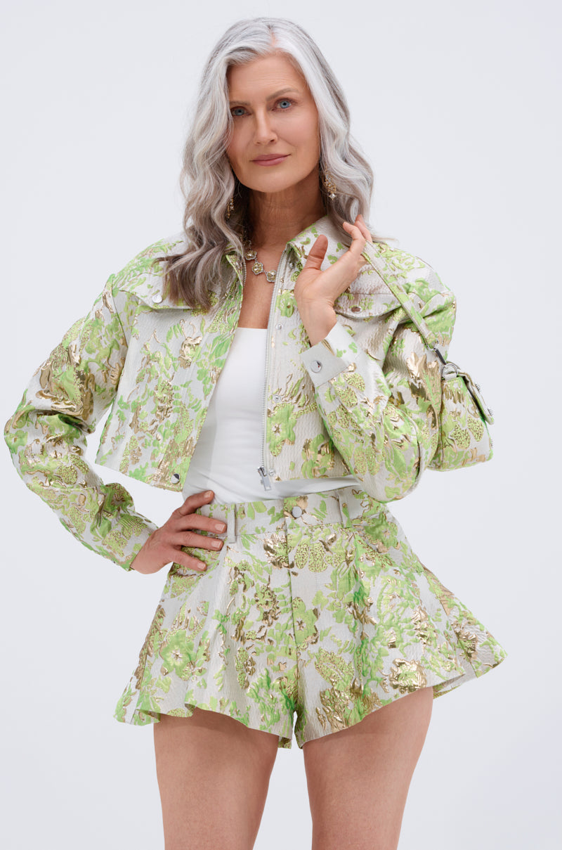 HOT SHOT BROCADE BOMBER