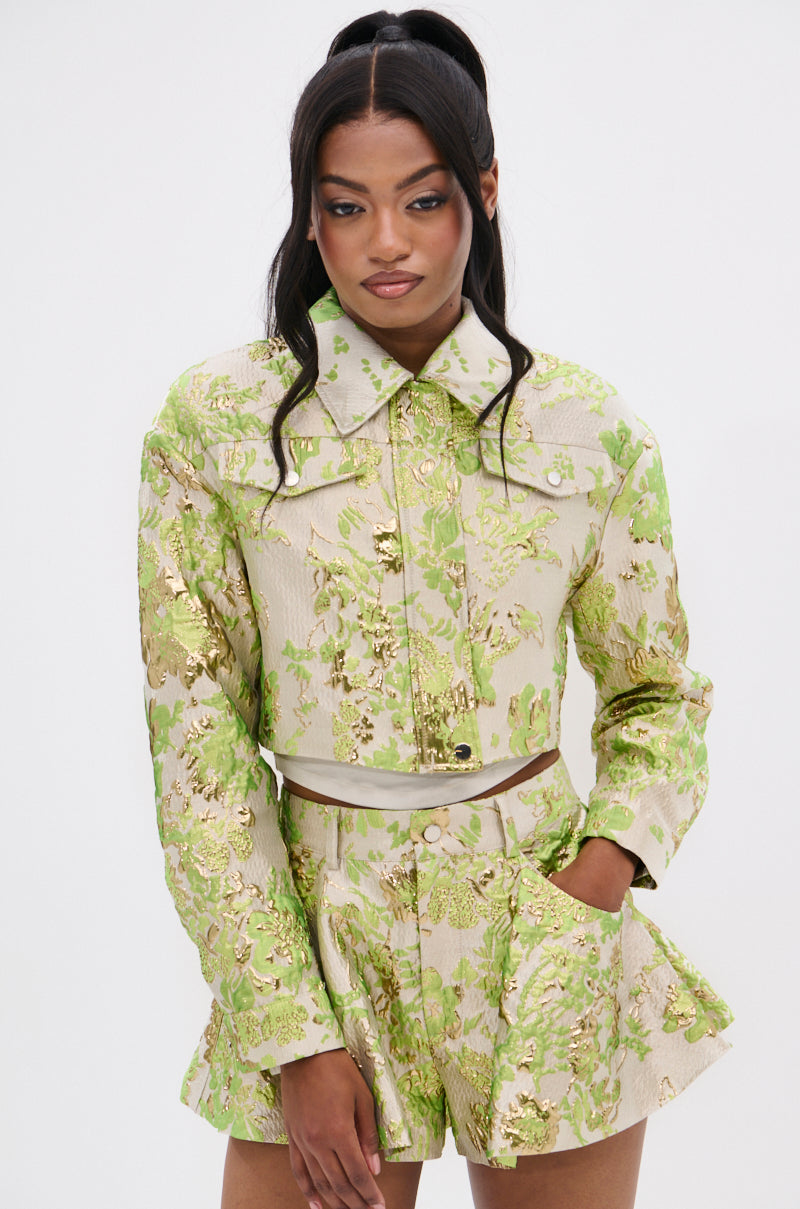 HOT SHOT BROCADE BOMBER