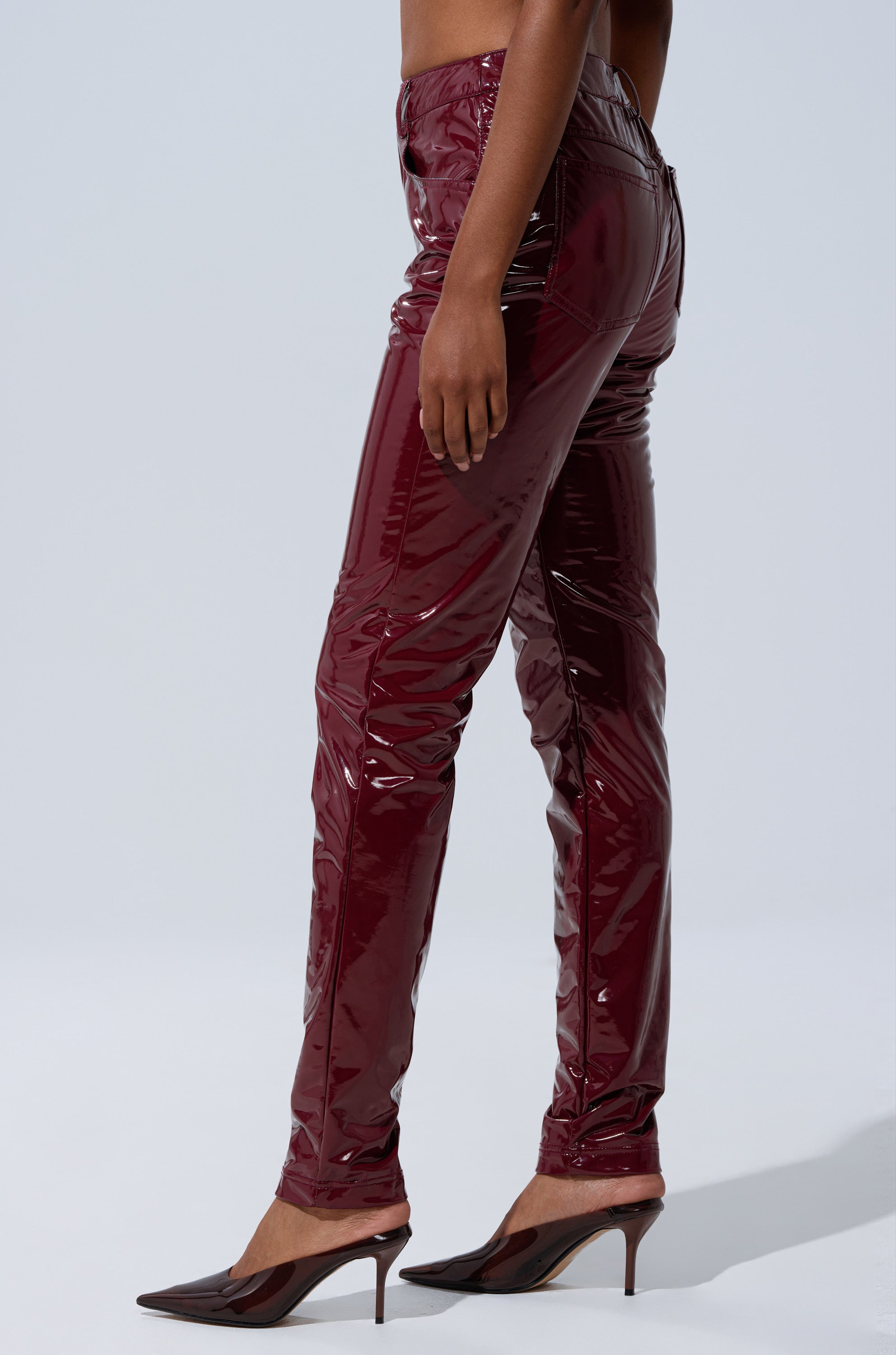 ON FIRE FAUX LEATHER LEGGING