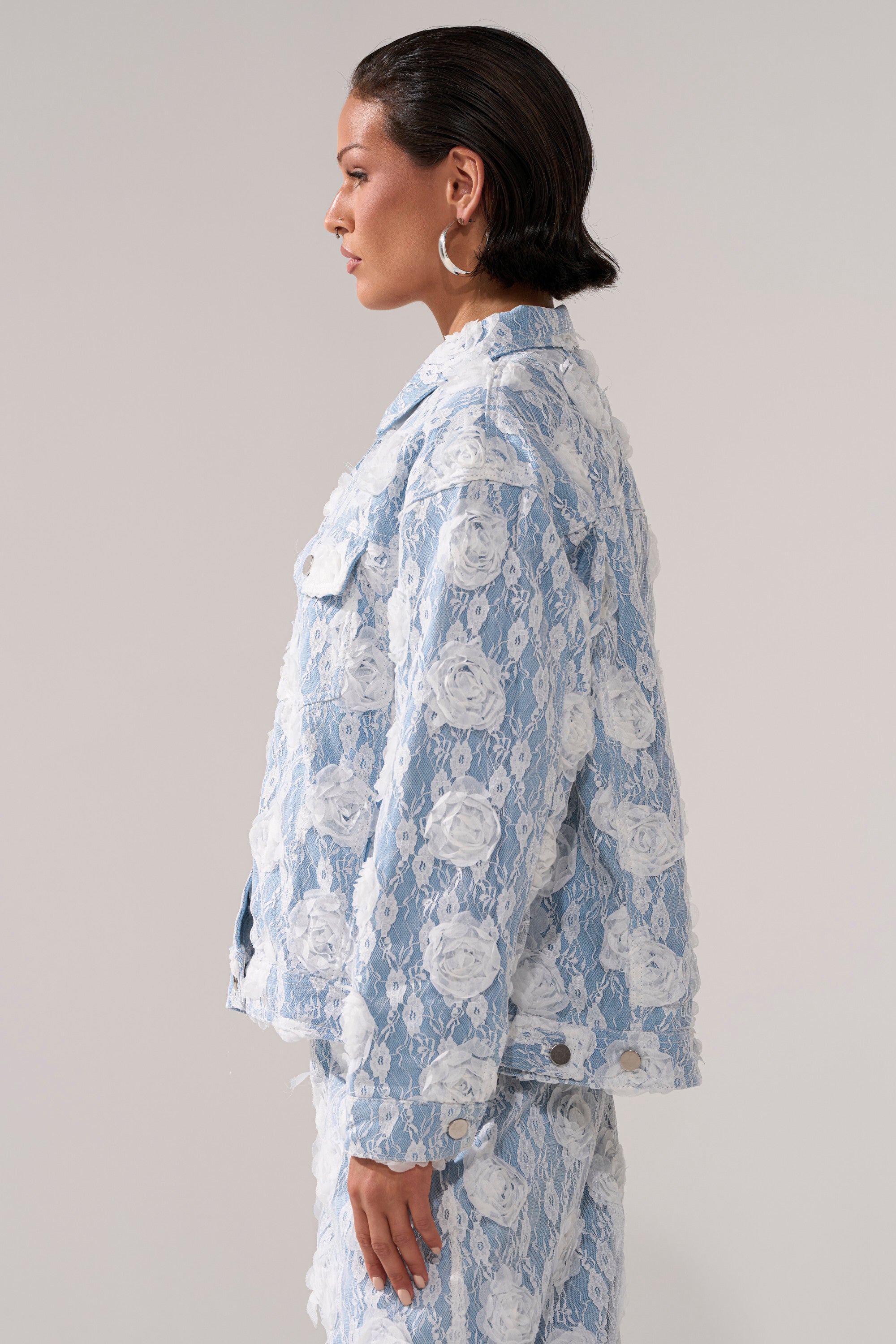 FOLLOW MY LEAD APPLIQUE DENIM JACKET