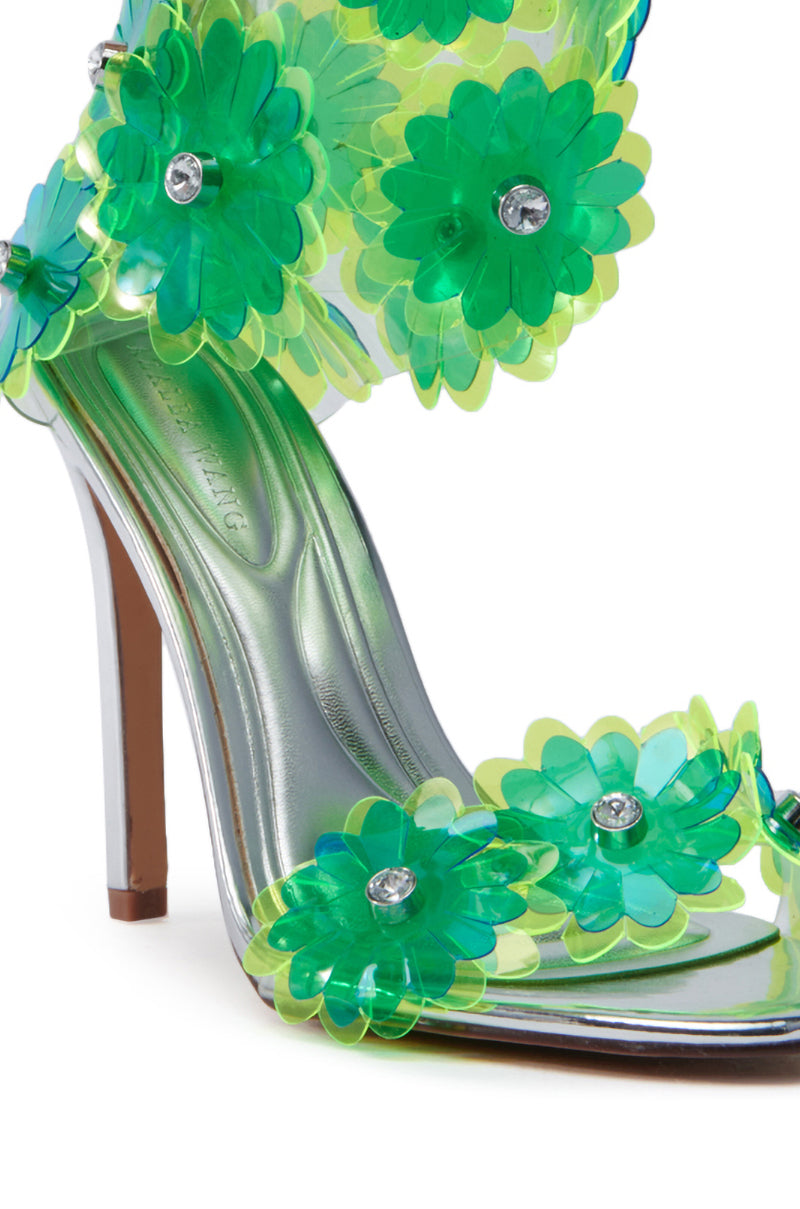 AZALEA WANG KAYDE GREEN STILETTO SANDAL