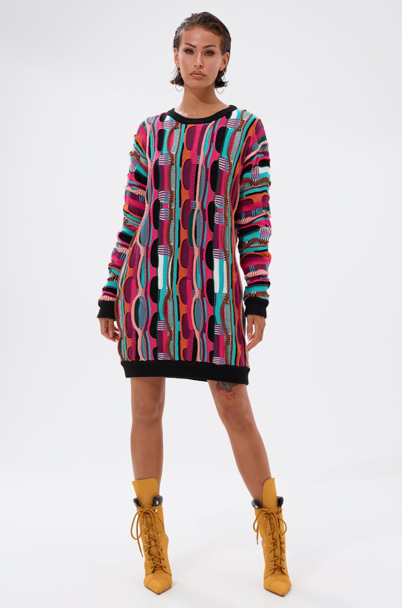 CARLTON COULD NEVER KNIT SWEATER DRESS