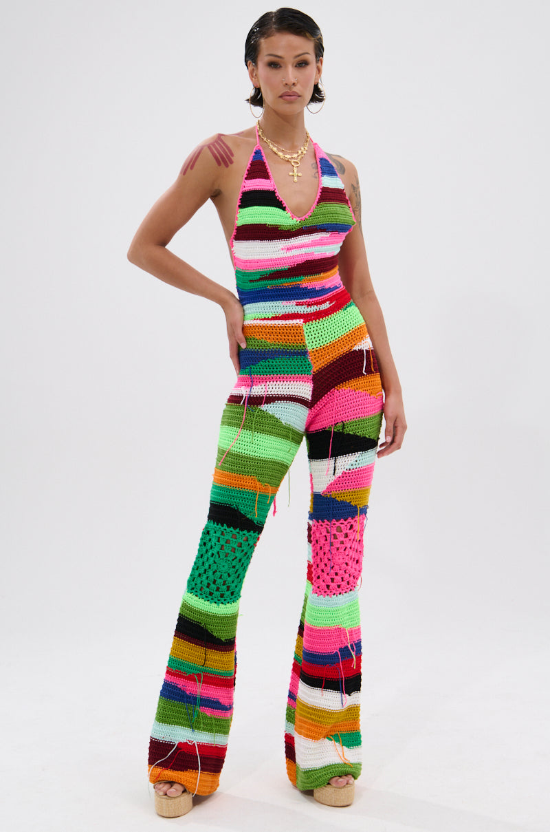 FUNKY TOWN CROCHET JUMPSUIT