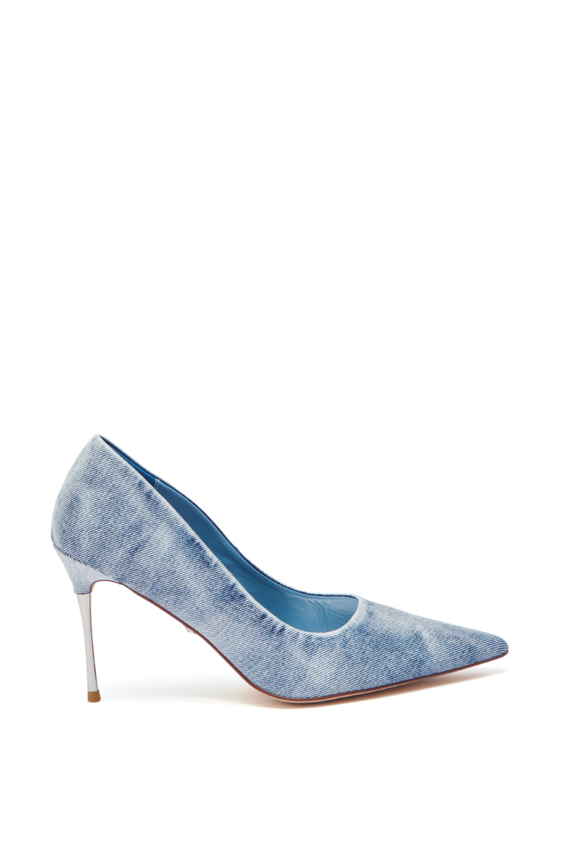 AZALEA WANG KEATON DENIM STILETTO PUMP