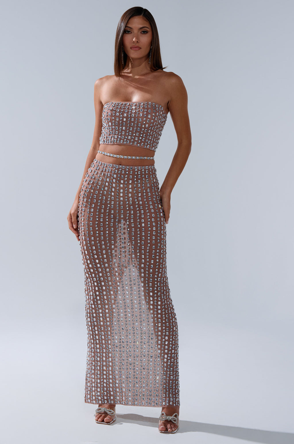 ALL THE SHINE RHINESTONE BANDEAU