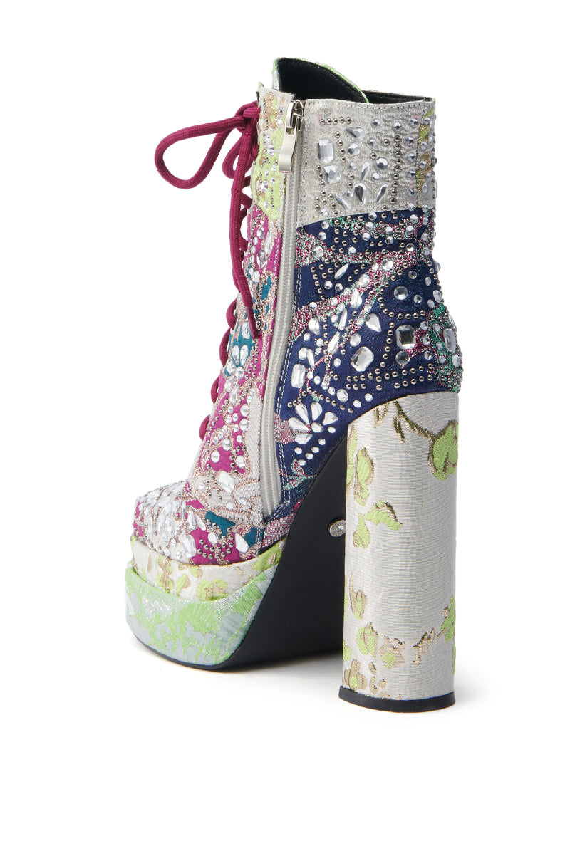 AZALEA WANG LILYBELL MULTI CHUNKY BOOTIE