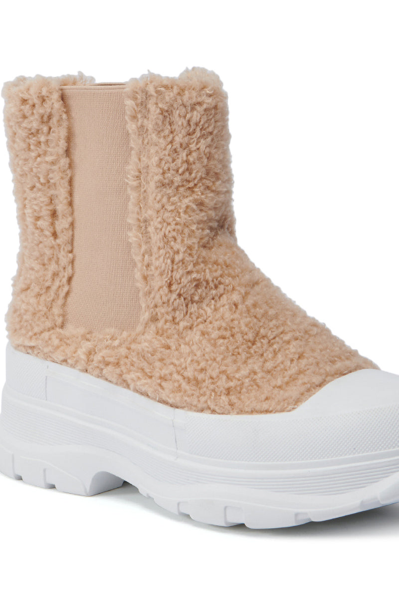 AZALEA WANG LINDIE SHERPA SLIP ON SNEAKER