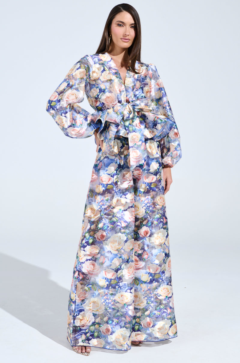 EXALTED FLORAL PALAZZO PANT