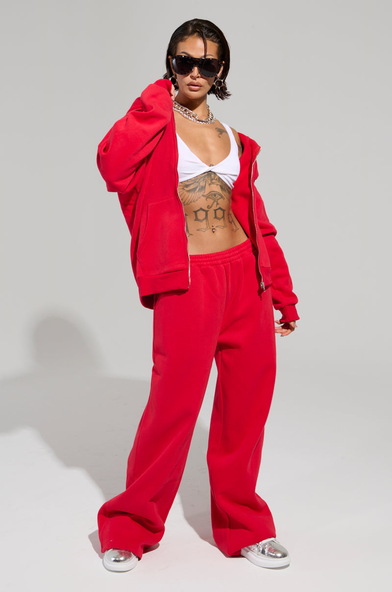 LOVER OVERSIZED ZIP UP SWEATSHIRT