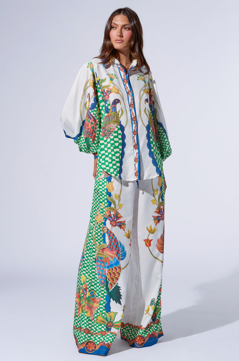 WALK THIS WAY PRINTED TOP