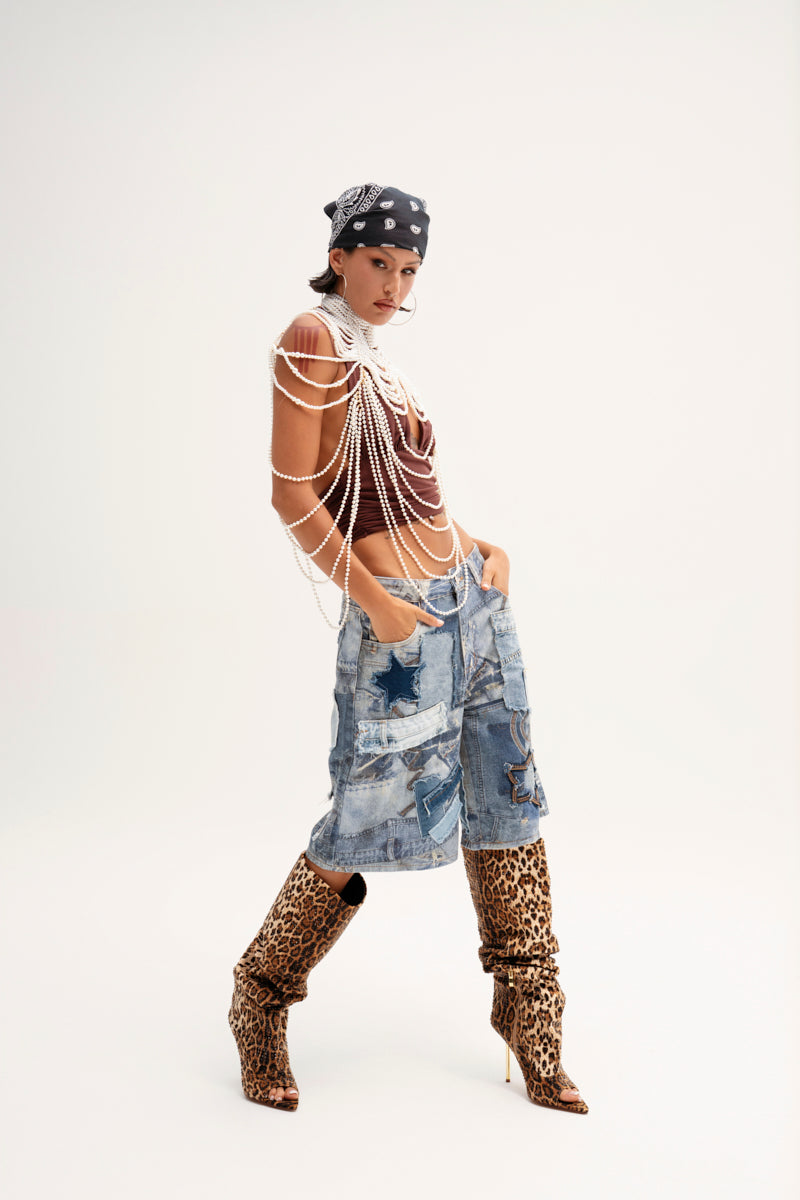 STARS IN THE SKY DENIM SHORT