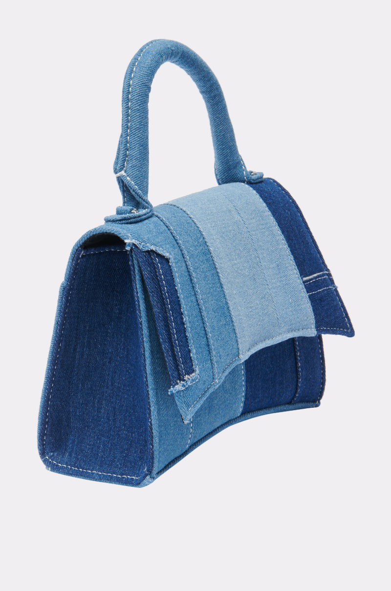WESTIE PATCHWORK DENIM PURSE