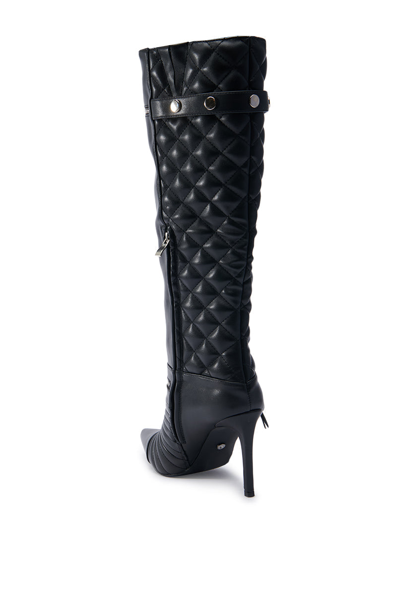 AZALEA WANG LYRICAL BLACK STILETTO BOOT
