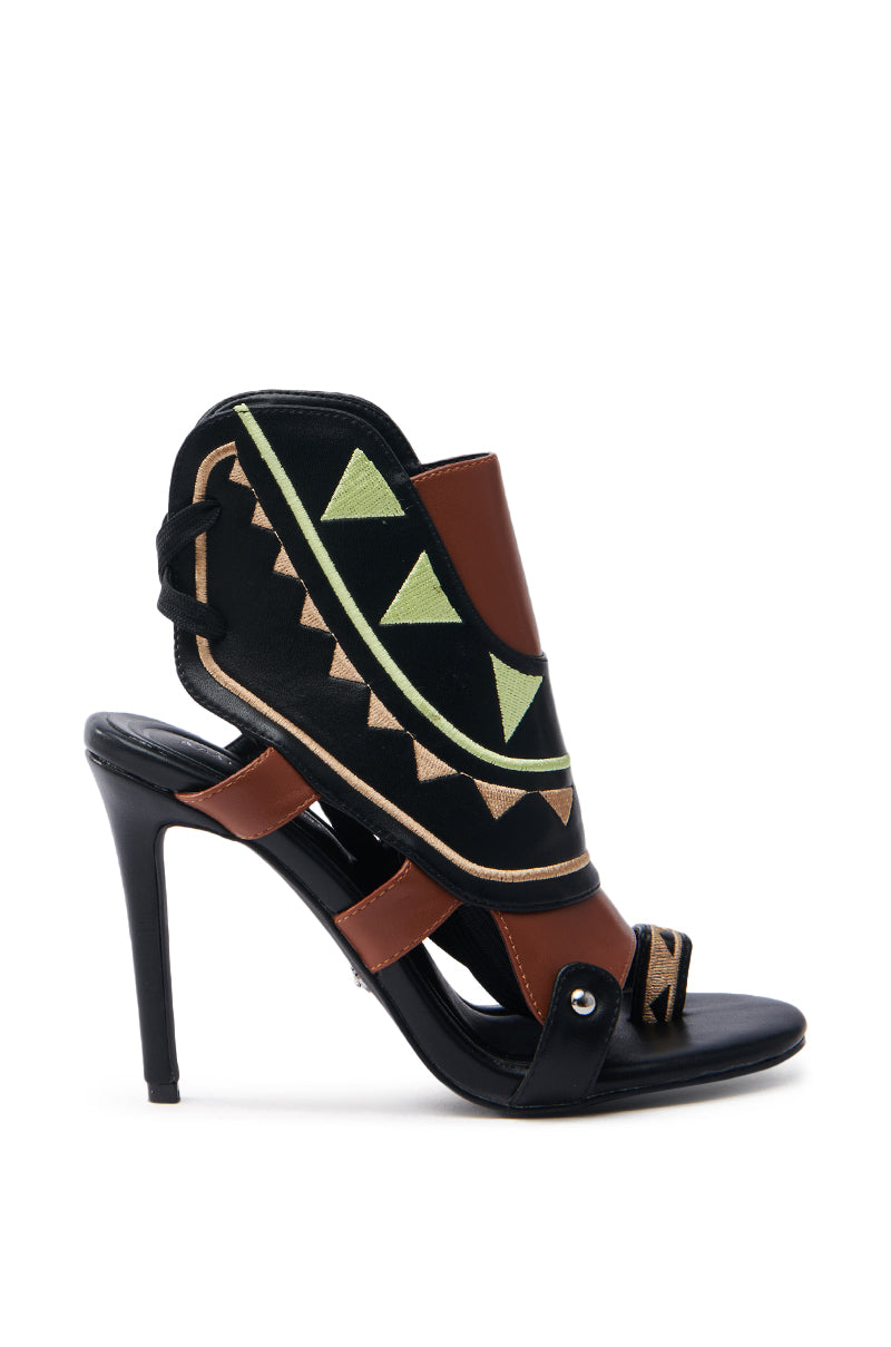 AZALEA WANG MERAKI BLACK AND BONE SANDAL