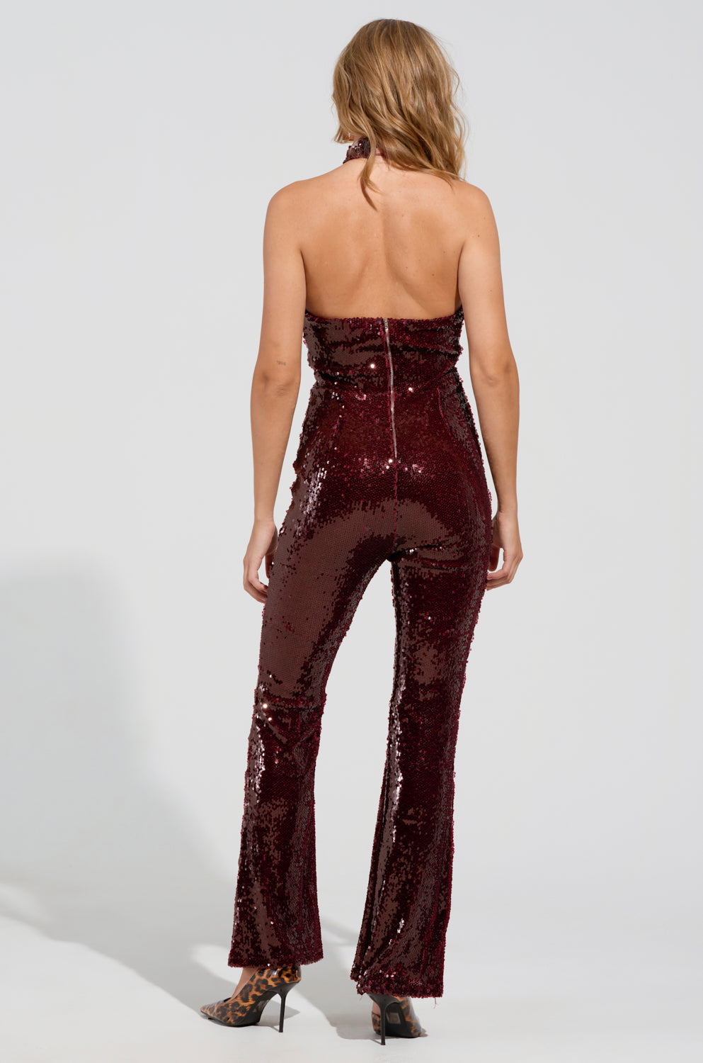 ON REPEAT SEQUIN JUMPSUIT