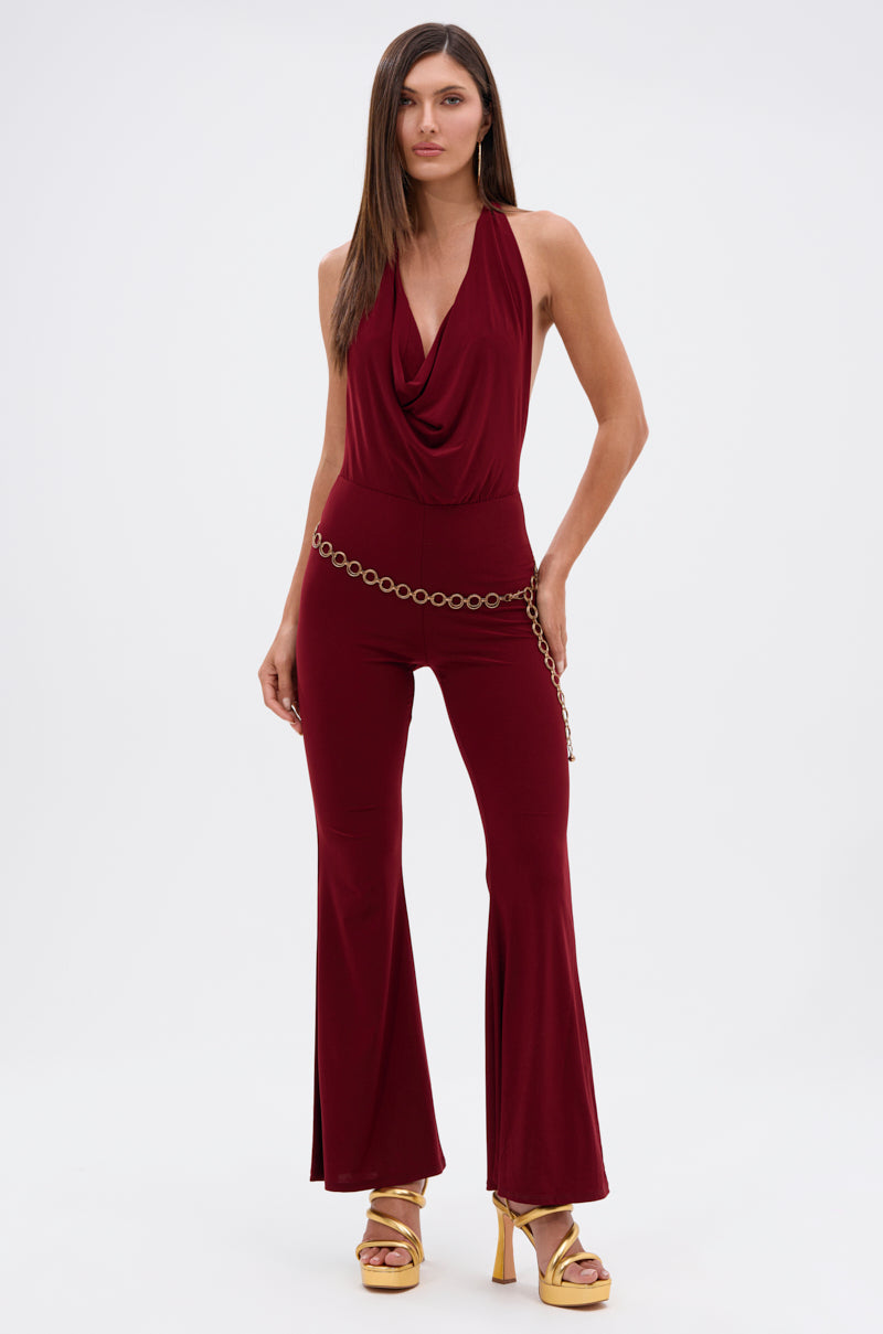 LIKE MAGIC JUMPSUIT IN BURGUNDY