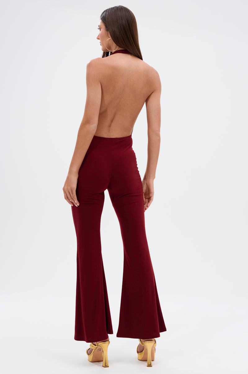 LIKE MAGIC JUMPSUIT IN BURGUNDY