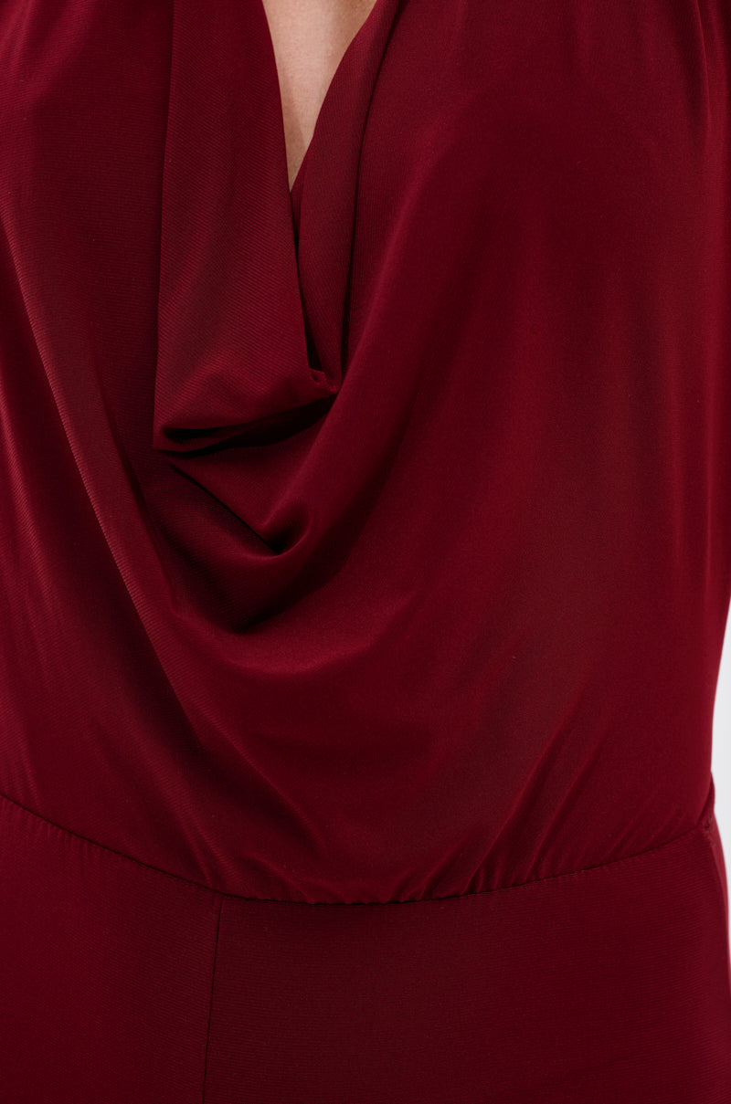 LIKE MAGIC JUMPSUIT IN BURGUNDY