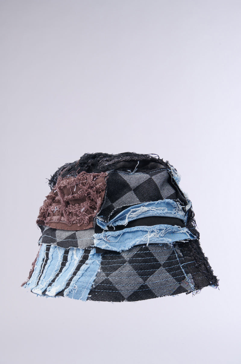 RAY DENIM PATCHWORK HAT