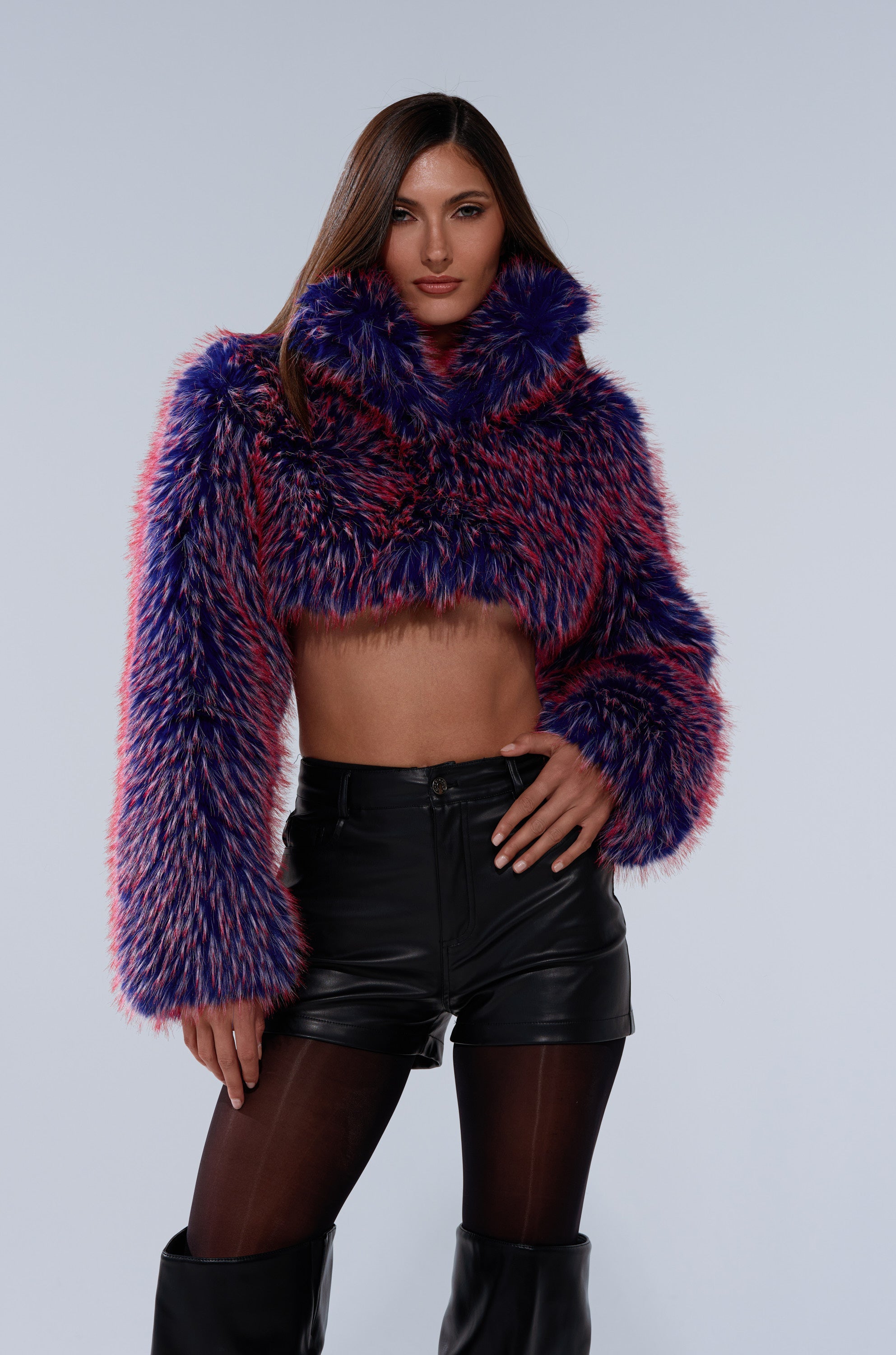 NELLIE FAUX FUR BOLERO