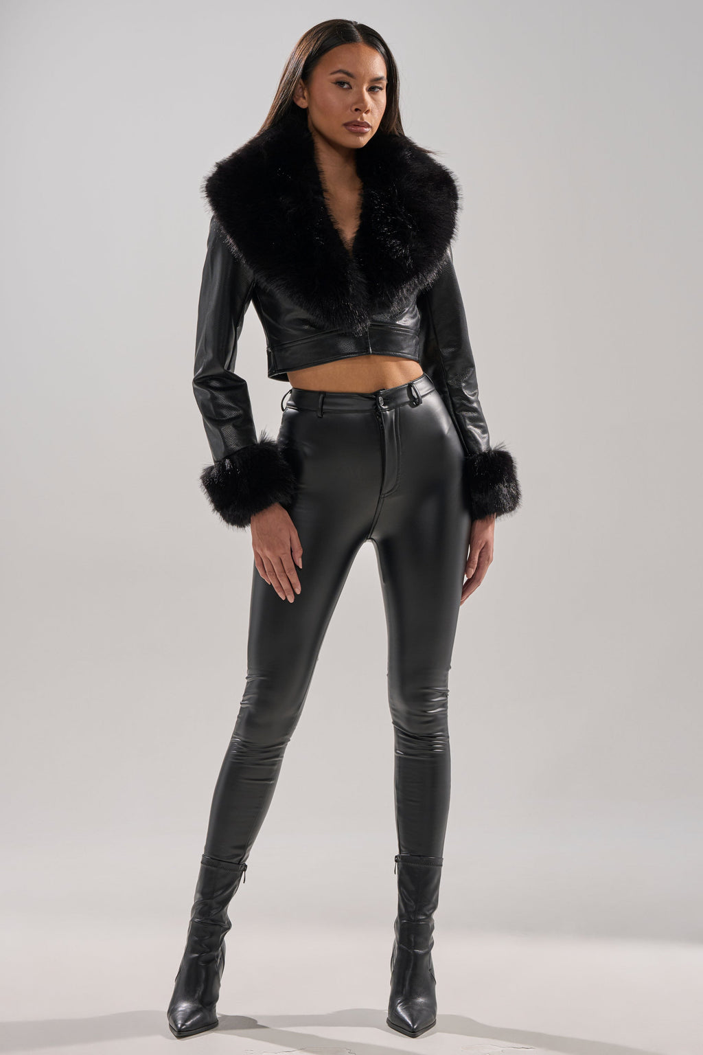 GISELE CROP MOTO BLAZER