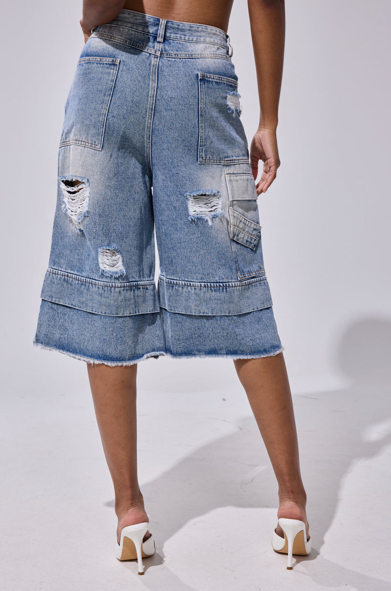 GO GET SOME DENIM BERMUDA SHORT