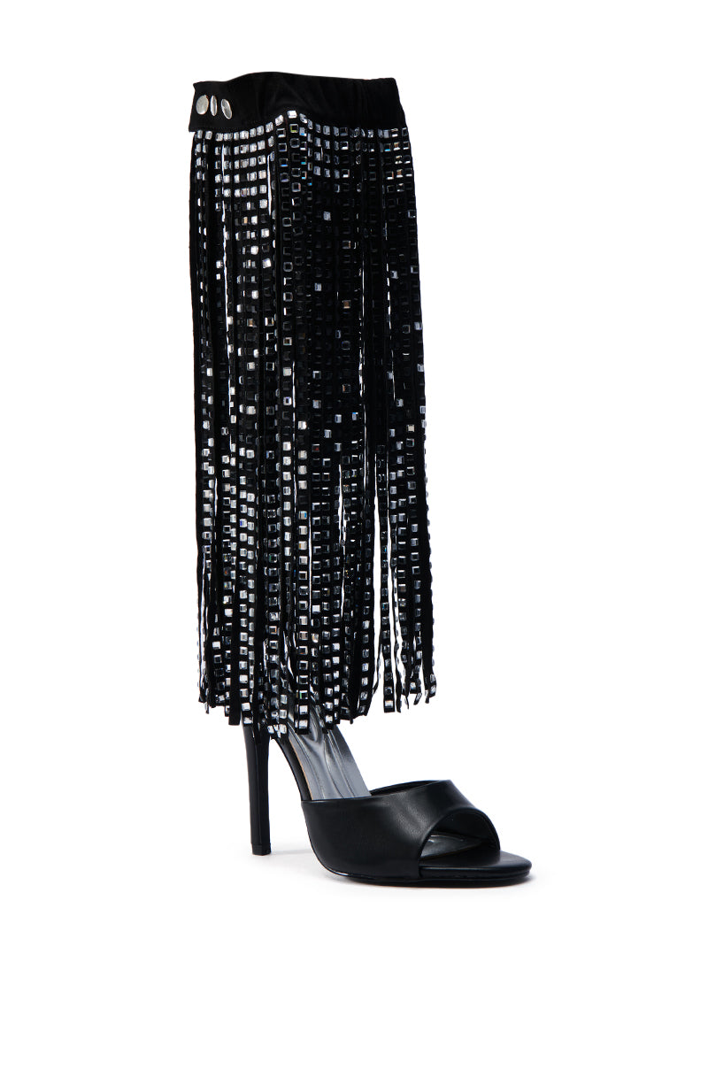 AZALEA WANG NUALA BLACK STILETTO SANDAL