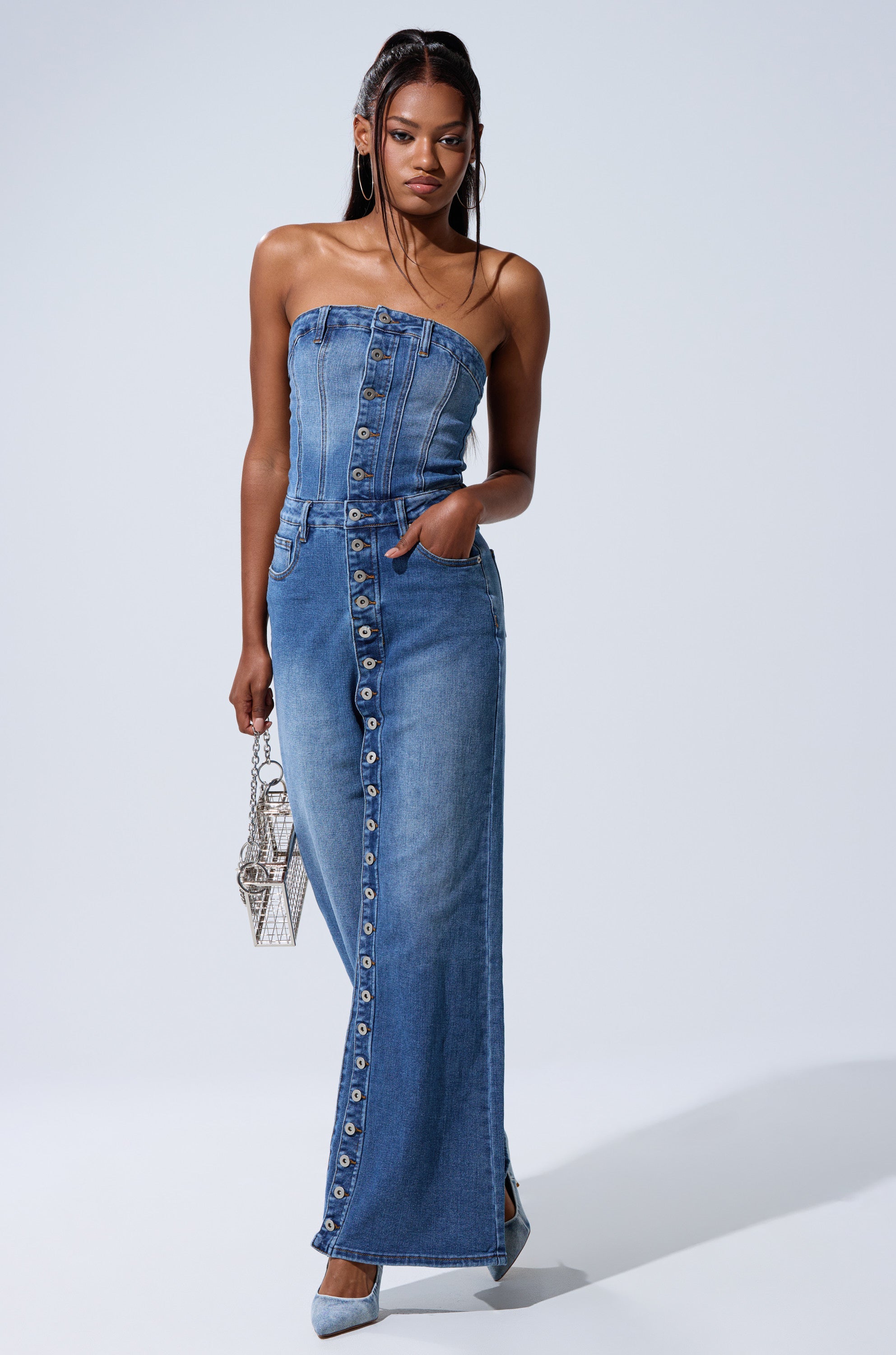 SUMMER SONG DENIM JUMPSUIT