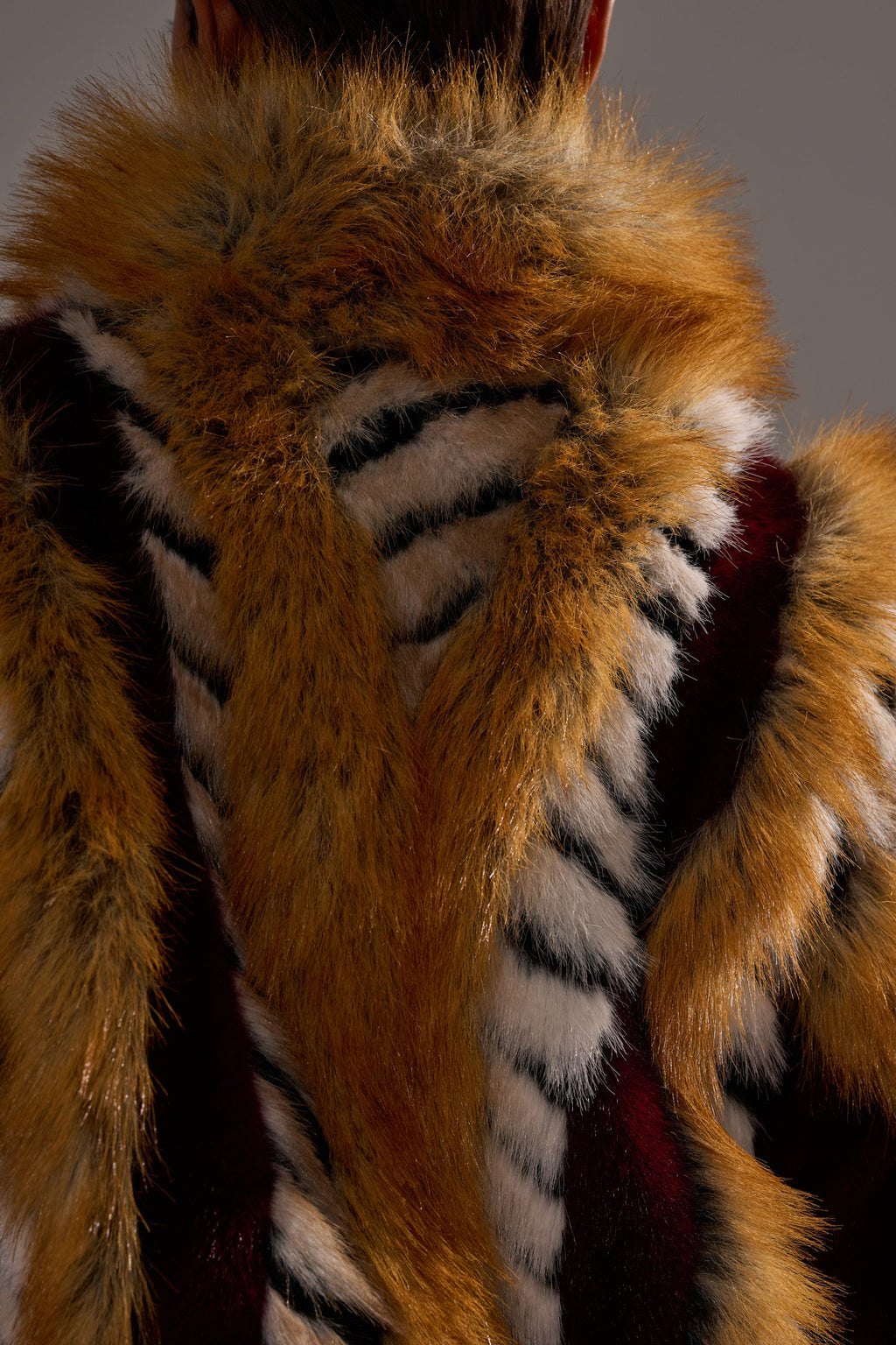 OLYMPIA PANELED FAUX FUR