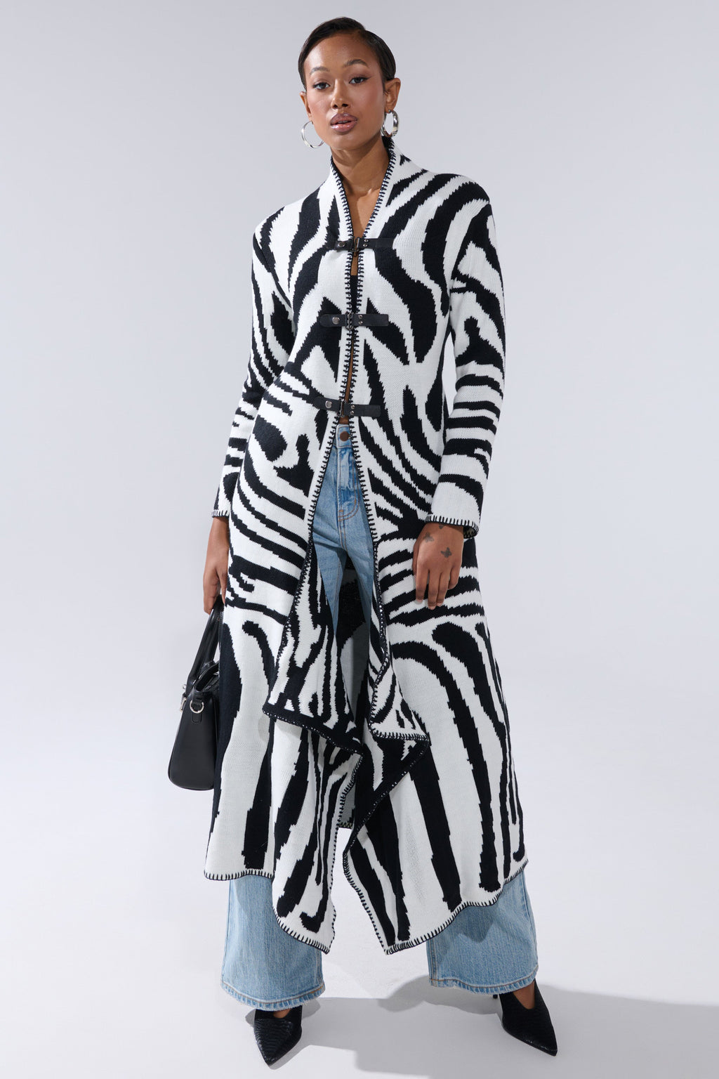 THE RICH BITCH IS HERE LONG CARDIGAN