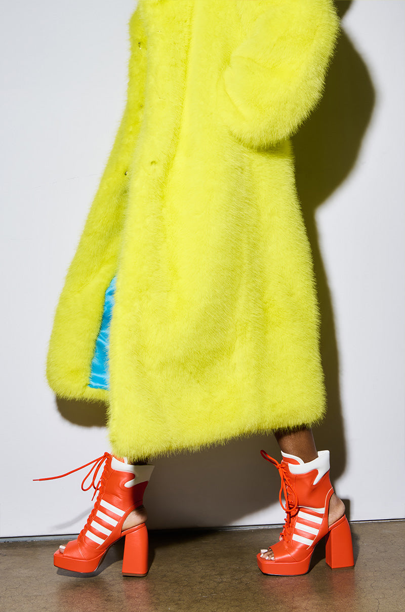 AZALEA WANG PAMINA ORANGE CHUNKY SANDAL