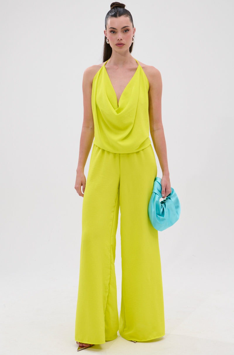 BRIGHTEST IN THE CITY COWL NECK BLOUSE