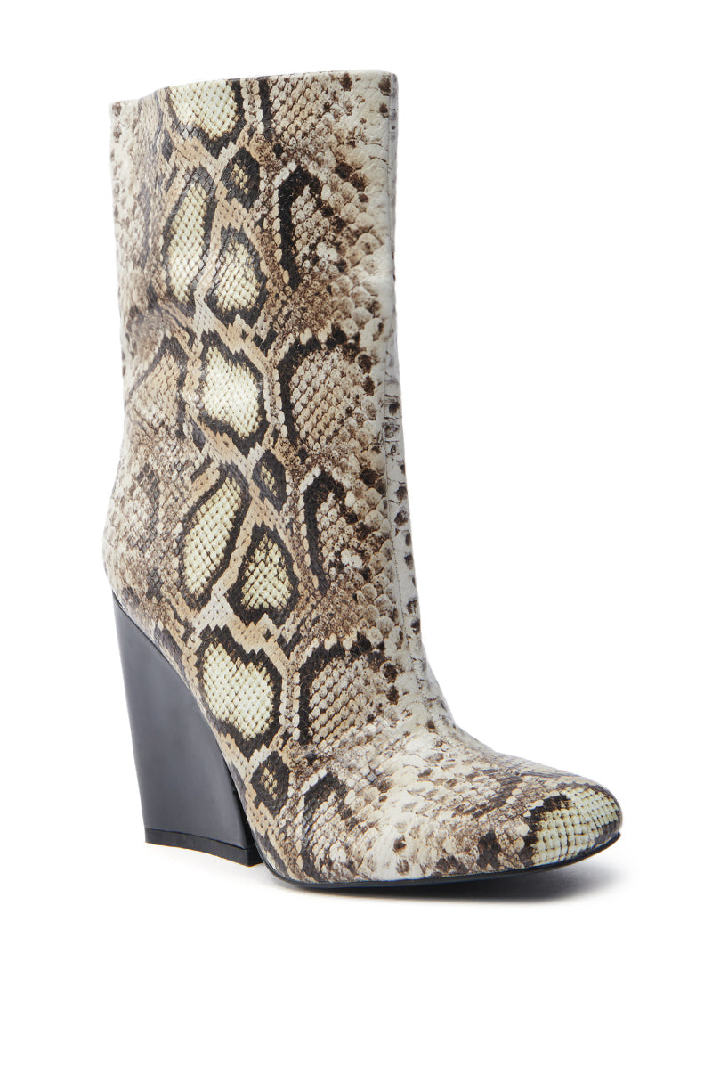 AZALEA WANG RANSOM BLACK MULTI SNAKE BOOTIE