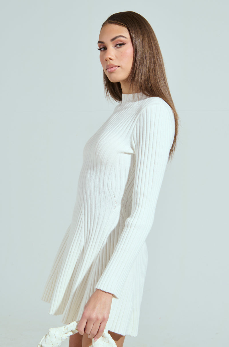 SLEEK AND CHIC KNIT MINI DRESS