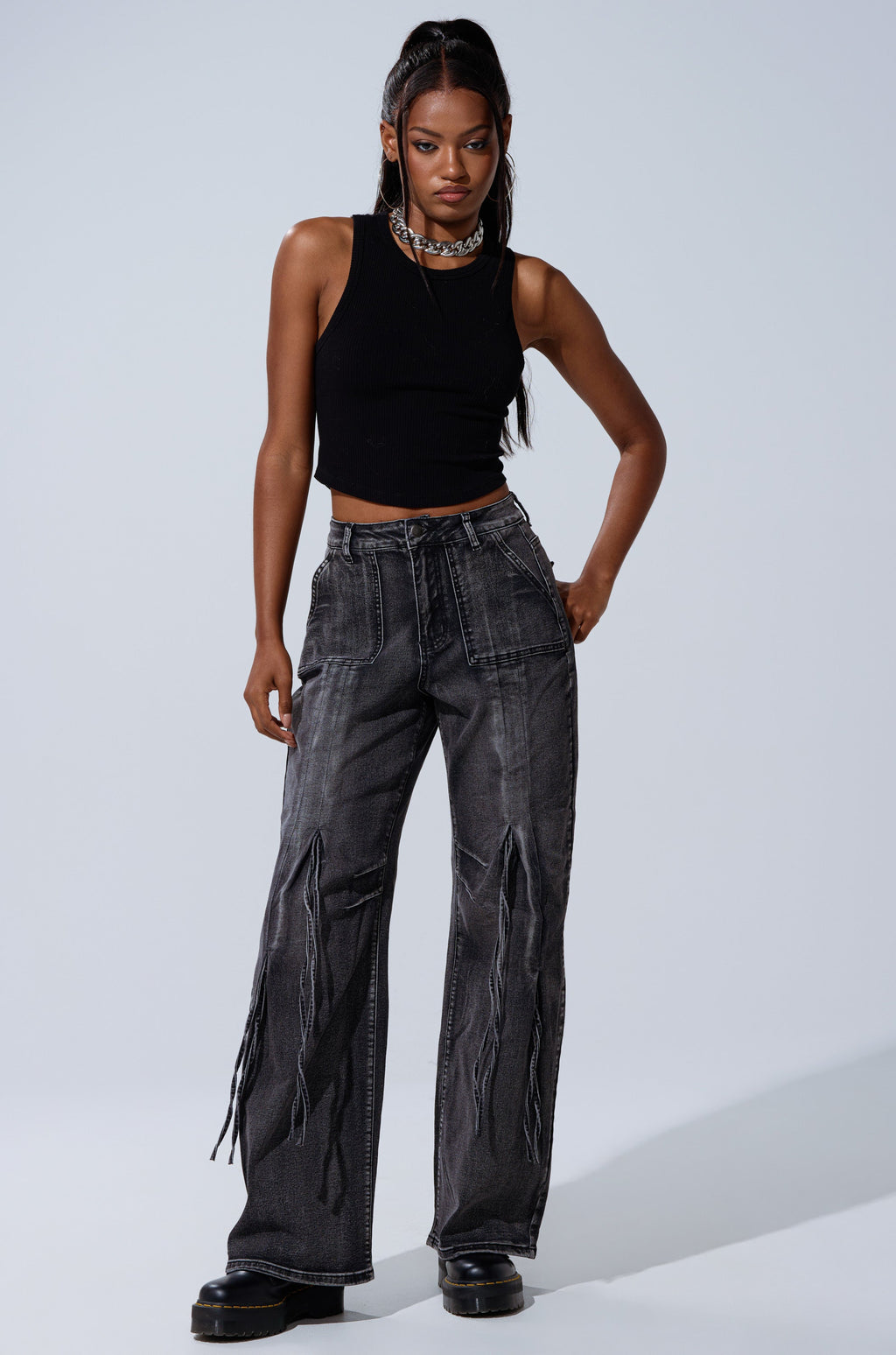 TELL ME ABOUT IT TIE UP DENIM