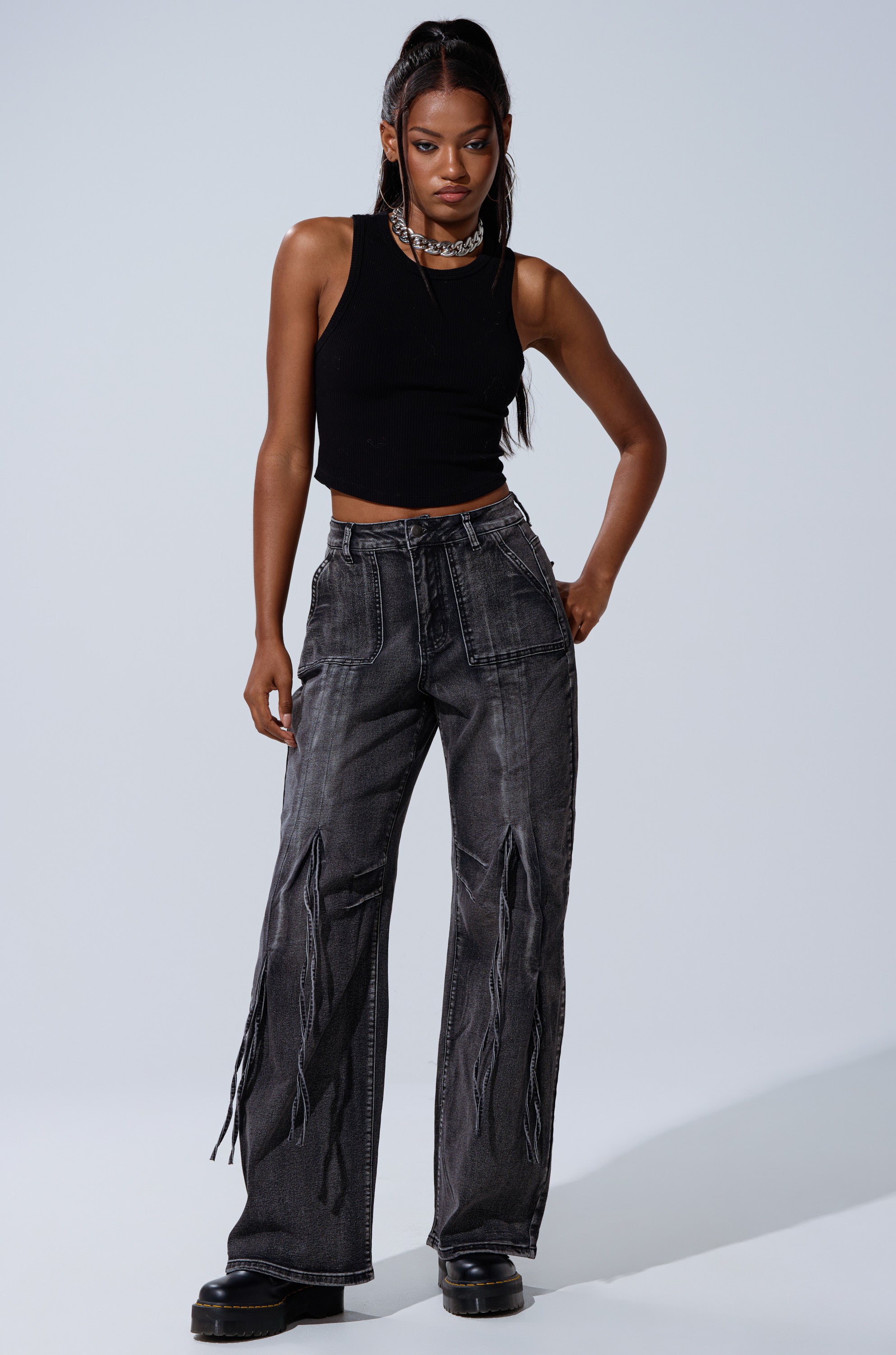 TELL ME ABOUT IT TIE UP DENIM