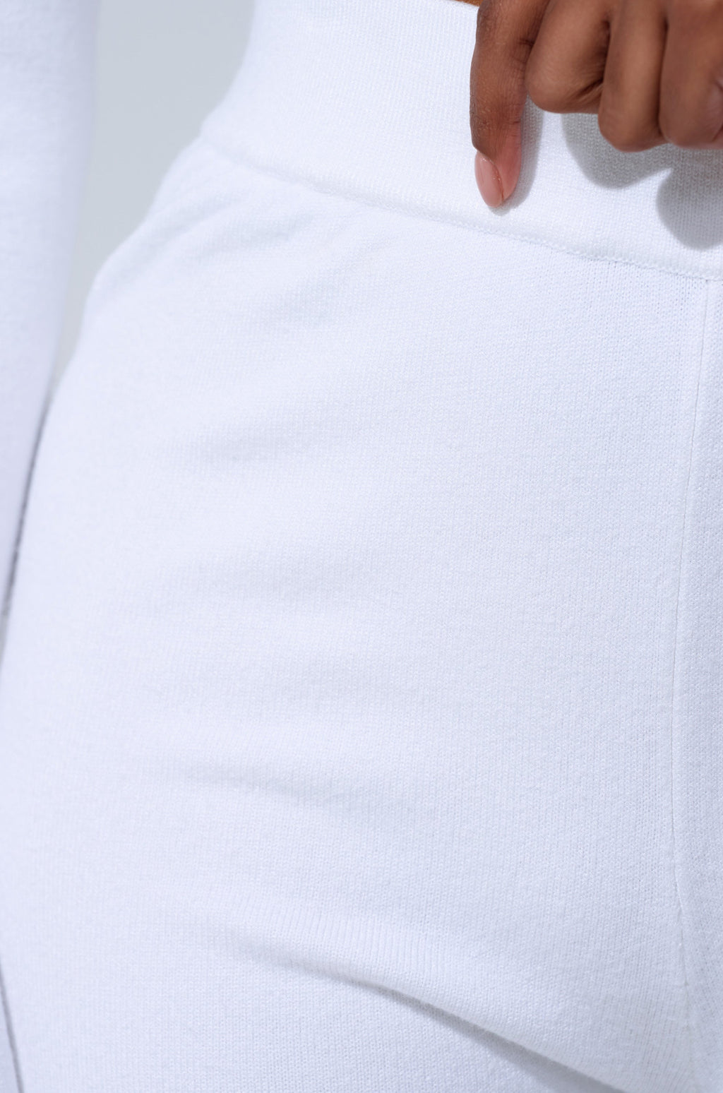 GET COZY WITH ME WIDE LEG PANT IN WHITE