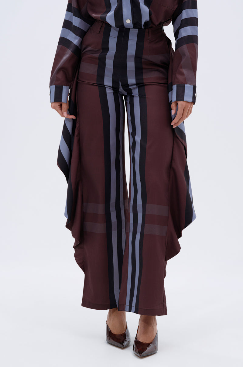 LUXURY LIFE PLAID PALAZZO PANT
