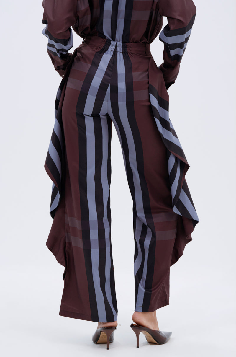 LUXURY LIFE PLAID PALAZZO PANT