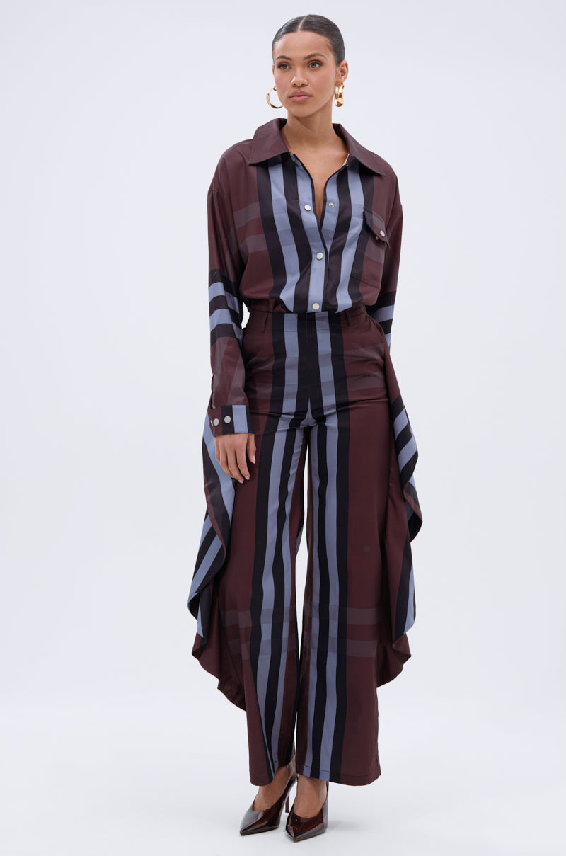 LUXURY LIFE PLAID BUTTON DOWN