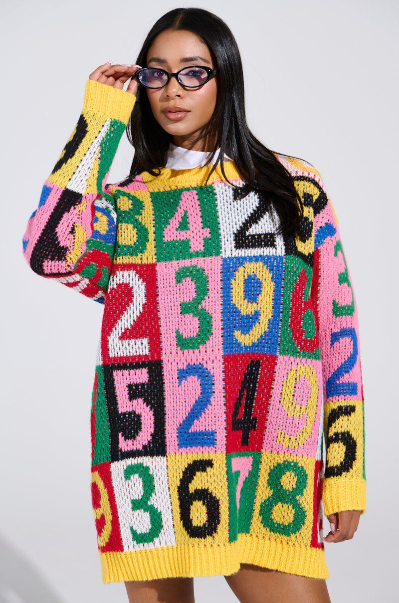 QUICK ONE TWO THREE SWEATER DRESS