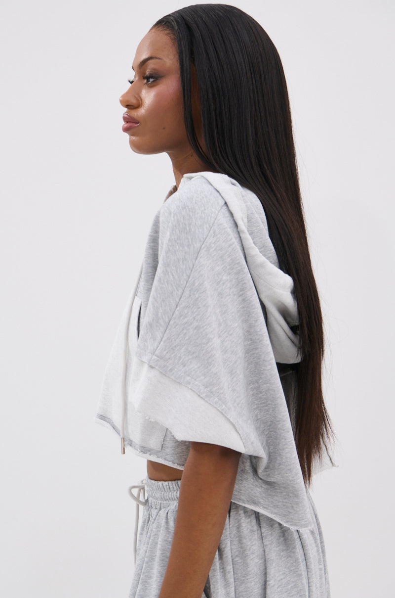 CRAZY FOR YOU SHORT SLEEVE SWEATSHIRT