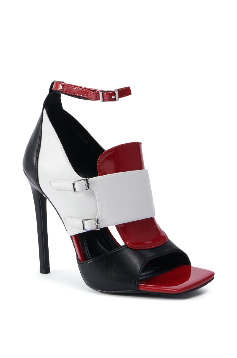 AZALEA WANG SELEENER RED SPORTY SANDAL